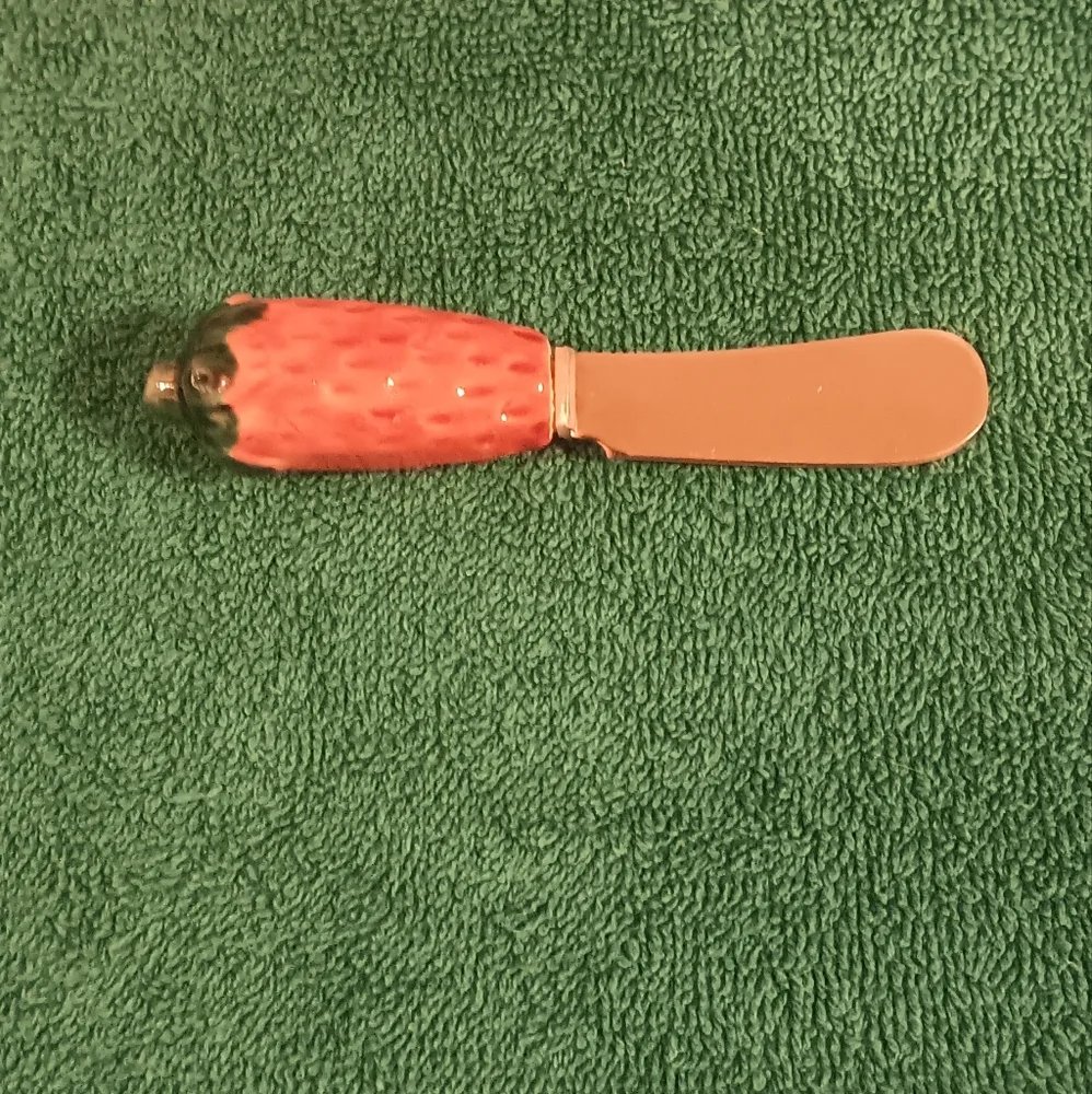 Vintage Butter Jam Cheese Charcuterie Knife Spreader Strawberry